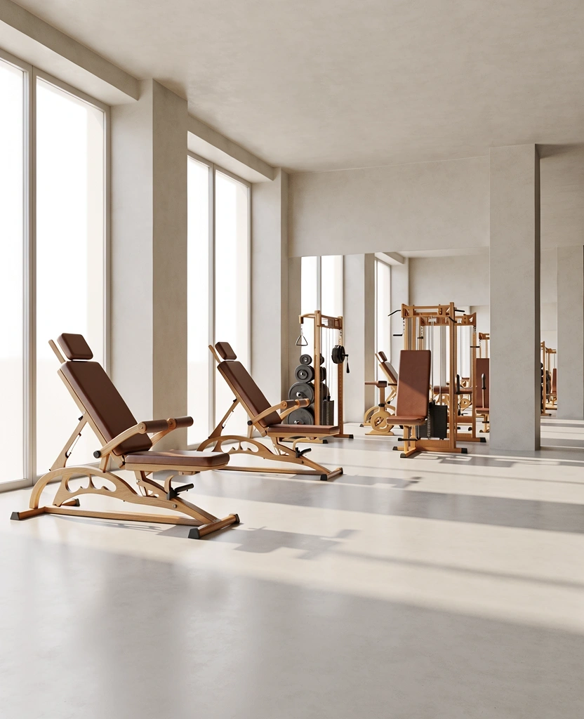 Instalaciones de bienestar fotorealistas